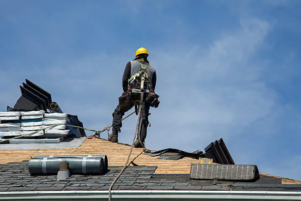 Professional Roof Replacement technician working in Pomfret, CT